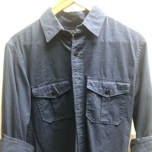 J Crew blue / navy cotton workshirt. Size: small